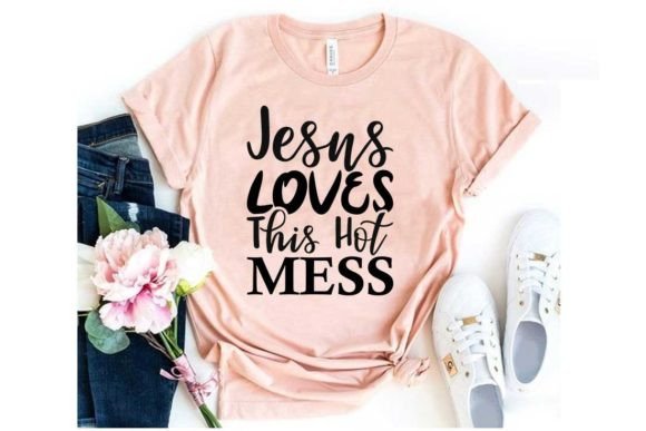 Bible Verse SVG: Jesus Loves This T-Shirt Designs