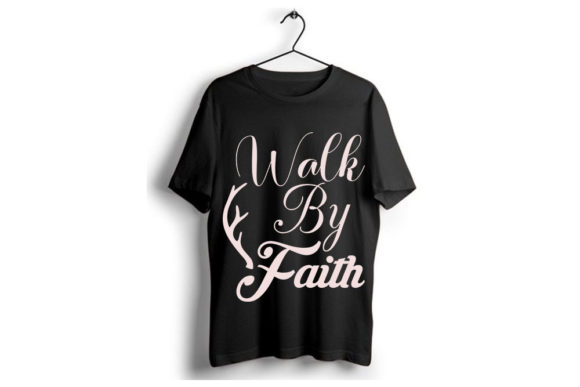 Christian Jesus SVG Design, Walk by Fait T-Shirt Review