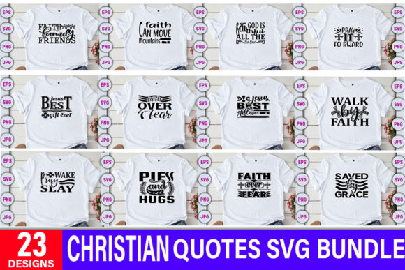 Christian Svg Design Bundle for T-Shirt Designs