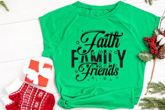 Christian SVG Designs: Faith Family Frien T‑Shirt Crafts